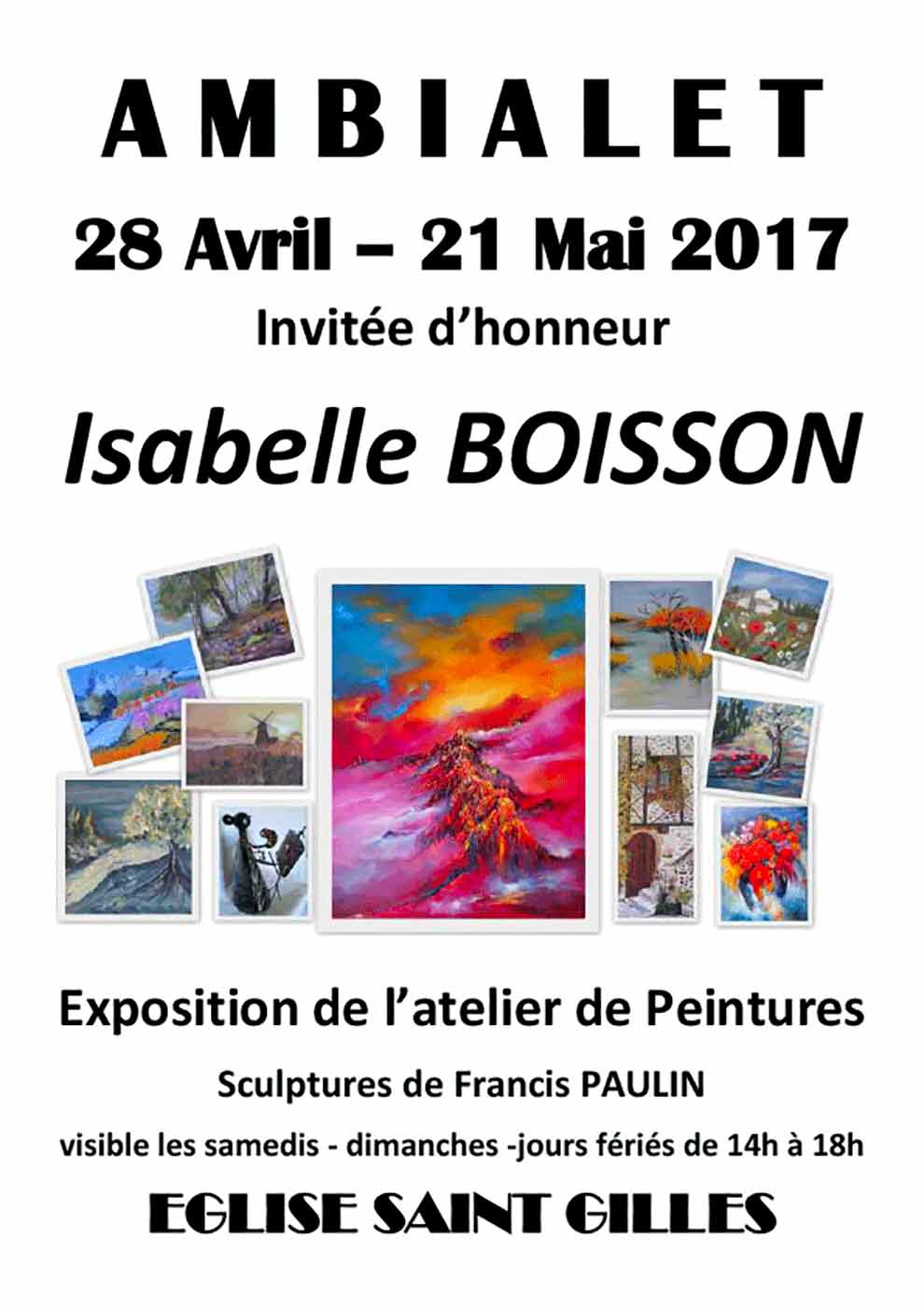 Affiche Atelier Peinture 2017